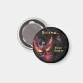 Phoenix Rising Magnet (Vorderseite/Rückseite)