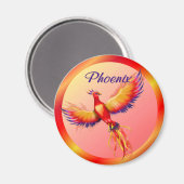 Phoenix Rising Magnet (Vorderseite/Rückseite)