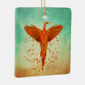 Phoenix Rising - Mixed Media Keramikornament (Rechts)