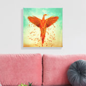 Phoenix Rising - Mixed Media Leinwanddruck (Insitu (Wohnzimmer))