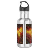 Phoenix Rising Mosaik Edelstahlflasche (Rückseite)