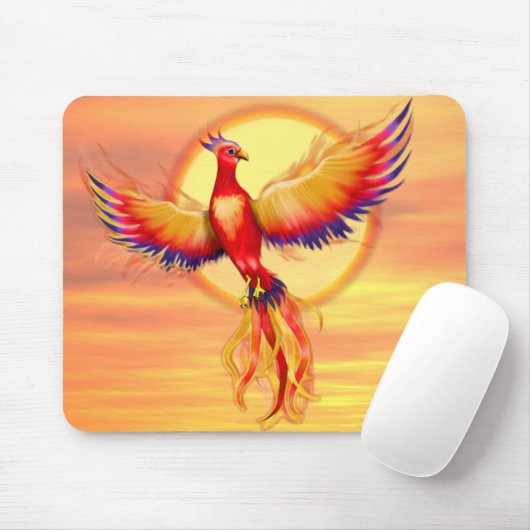 Phoenix Rising Mousepad (Mit Mouse)