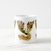 Phoenix Rising - Mythischer Vogel des Feuers und d Kaffeetasse (Mittel)