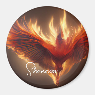 Phoenix Rising Name Stärke Inspirierend Magnet