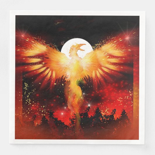 Phoenix Rising Napkin Serviette (Vorderseite)
