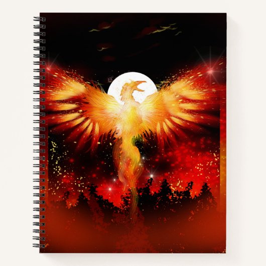 Phoenix Rising-Notebook Notizblock (Vorderseite)