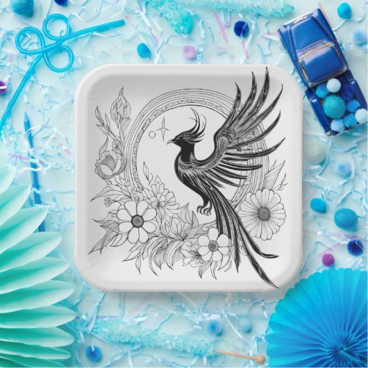 Phoenix Rising Pappteller (Party)