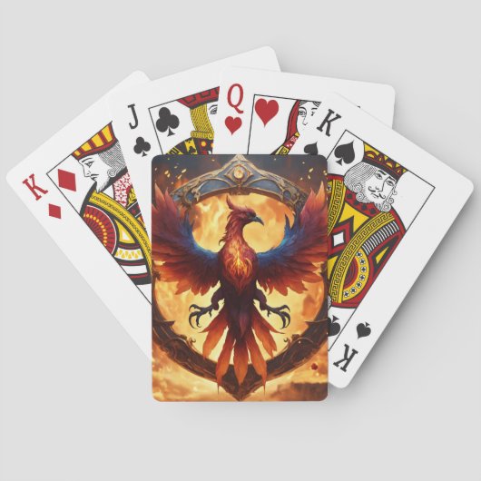 Phoenix Rising Playing Cards Spielkarten (Rückseite)