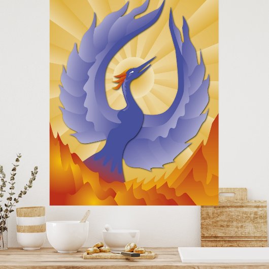 Phoenix Rising Poster (Küche)