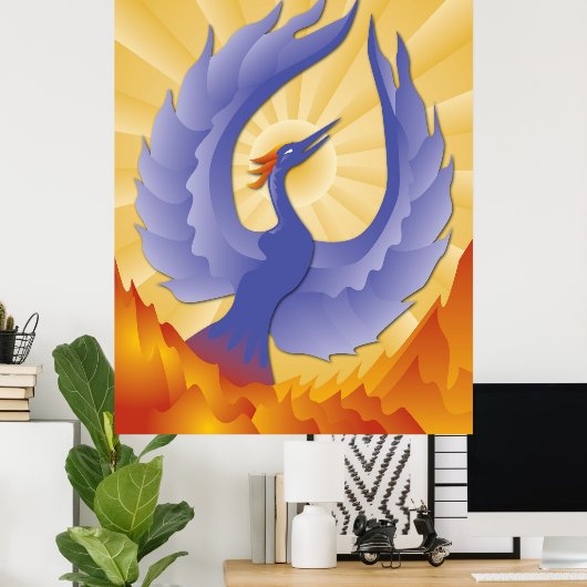 Phoenix Rising Poster (Heimbüro)