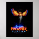 Phoenix Rising Poster<br><div class="desc">Jasmine Crowe's Offizielles Phoenix-Aufsteigendes Poster</div>