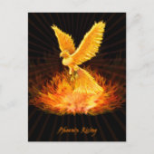 Phoenix Rising Postkarte (Vorderseite)