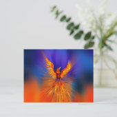 Phoenix Rising Postkarte (Stehend Vorderseite)