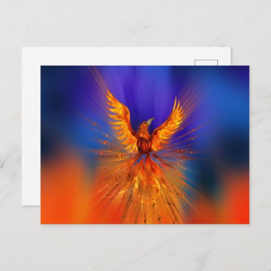 Phoenix Rising Postkarte (Vorne/Hinten)