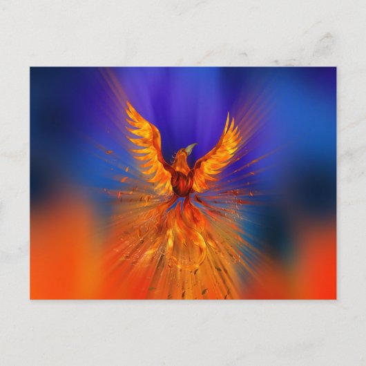 Phoenix Rising Postkarte (Vorderseite)