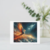 Phoenix Rising, Postkarte (Stehend Vorderseite)