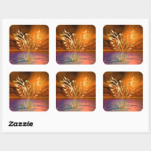 Phoenix Rising Quadratischer Aufkleber (Blatt)