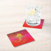 Phoenix Rising Rechteckiger Pappuntersetzer (Vor Ort)