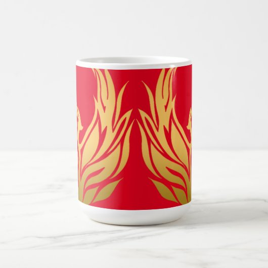 Phoenix Rising Red Kaffeetasse (Mittel)