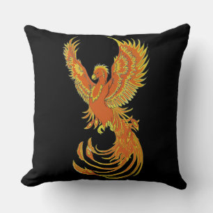 Phoenix Rising Square Throw Kissen
