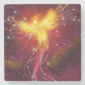 Phoenix Rising Steinuntersetzer (Vorderseite)