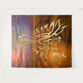 Phoenix Rising Tapestry Wandteppich (Vorderseite (Horizontal))