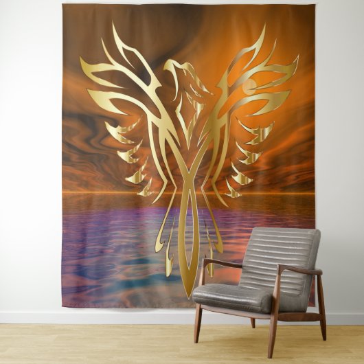 Phoenix Rising Tapestry Wandteppich (Beispiel)