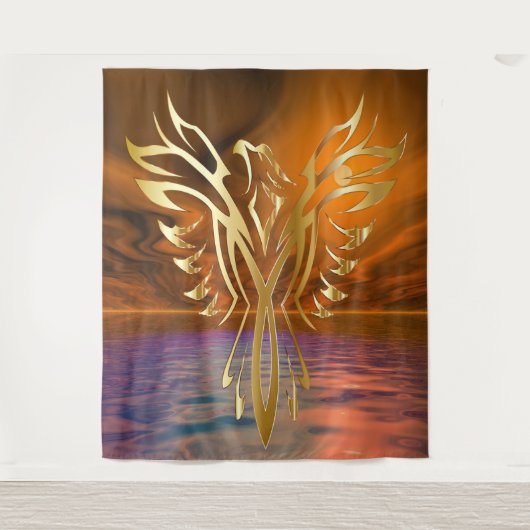 Phoenix Rising Tapestry Wandteppich (Vorderseite)
