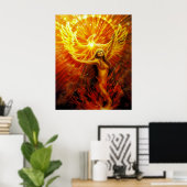 Phoenix Rising von Lisa Iris Poster (Heimbüro)