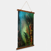 Phoenix Rising Wandteppich Mit Holzrahmen (Gewinkelt)