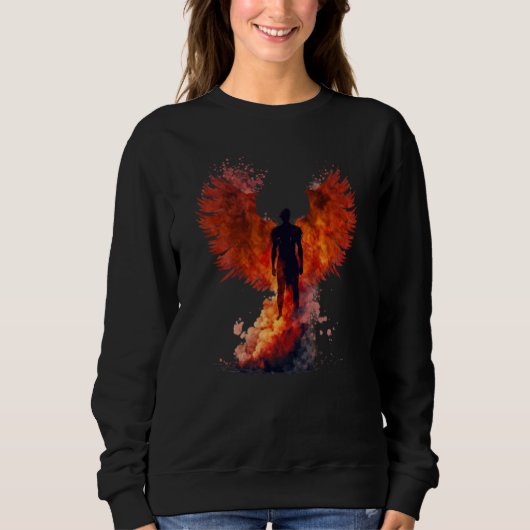 Phoenix Rising Wings Resurrection Rebirth New Begi Sweatshirt (Vorderseite)