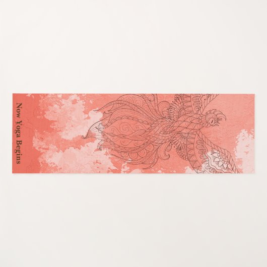 Phoenix Rising Yogamatte (Vorderseite (Horizontal))