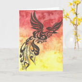 Phoenix-Riswe Karte (Gelbe Blume)