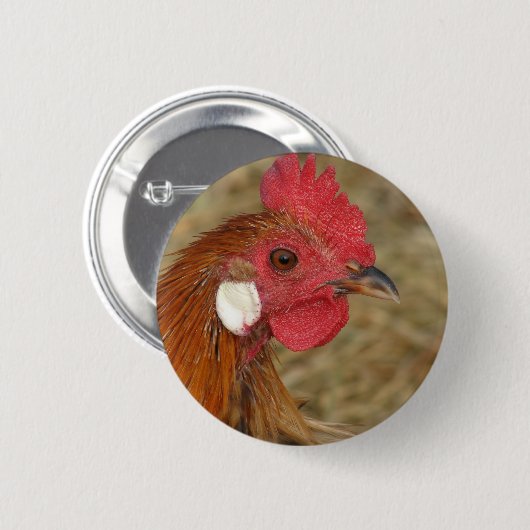 Phoenix Rooster Button (Vorne & Hinten)