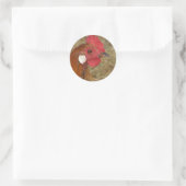 Phoenix Rooster Classic Round Sticker (Tasche)