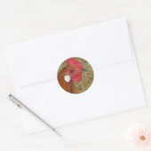 Phoenix Rooster Classic Round Sticker (Umschlag)