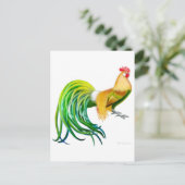 Phoenix Rooster Postkarte (Stehend Vorderseite)