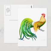 Phoenix Rooster Postkarte (Vorne/Hinten)