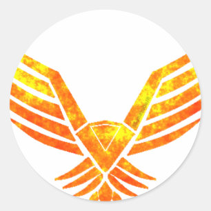 Phoenix Runder Aufkleber