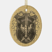 Phoenix Schild Keramik Ornament (Rechts)