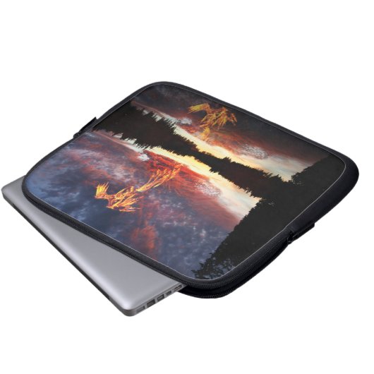 Phoenix See Laptopschutzhülle (Vorne Knopf)