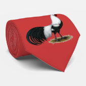 Phoenix:  Silberner Duckwing Hahn Krawatte (Gerollt)