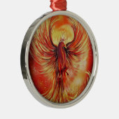 Phoenix Silbernes Ornament (Rechts)