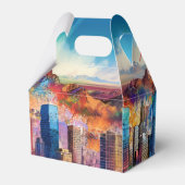 Phoenix Skyline Abstrakte Kunst Geschenkschachtel (Rückseite)