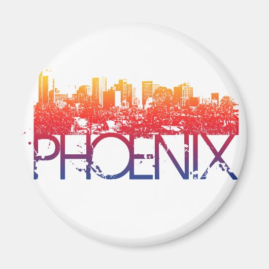 Phoenix Skyline Design Magnet (Vorne)