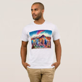 Phoenix Skyline Graffiti Art T-Shirt (Vorne ganz)