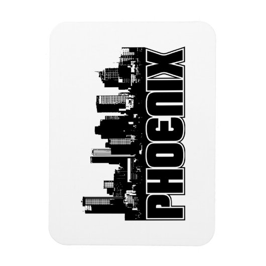 Phoenix Skyline Magnet (Vertikal)