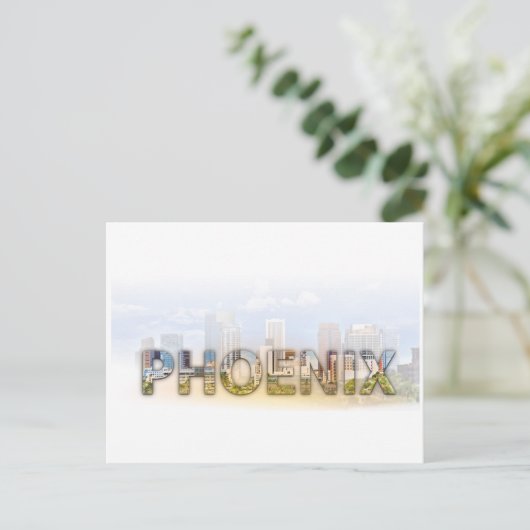Phoenix Skyline Postkarte (Stehend Vorderseite)