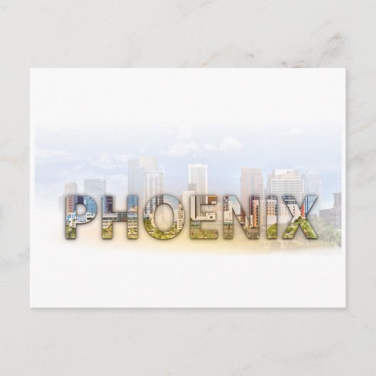 Phoenix Skyline Postkarte (Vorderseite)