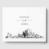Phoenix Skyline Wedding Guest Book Gästebuch (Rückseite)